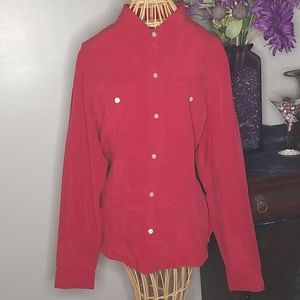 Liz Claiborne Lizwear Jeans Button Down Shirt